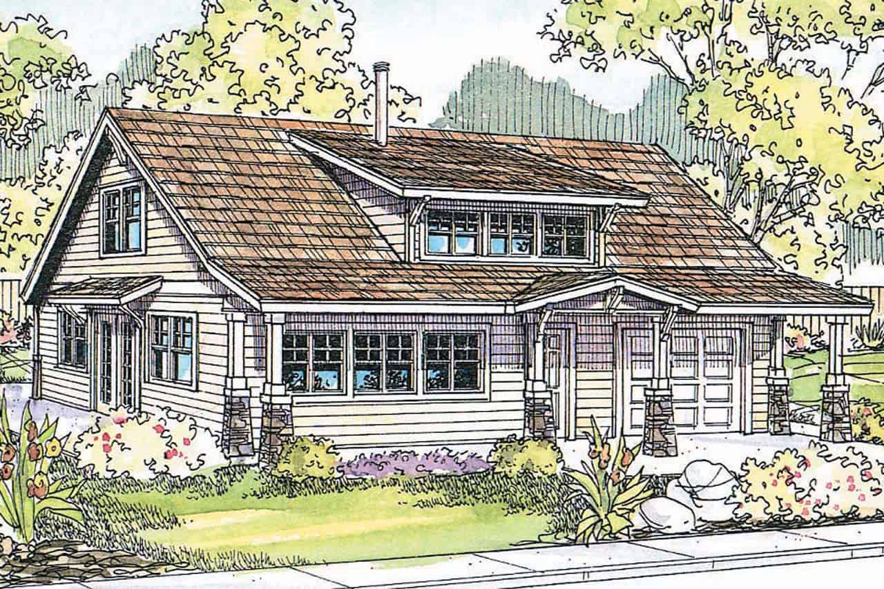 Country home (ThePlanCollection: Plan #108-1956)