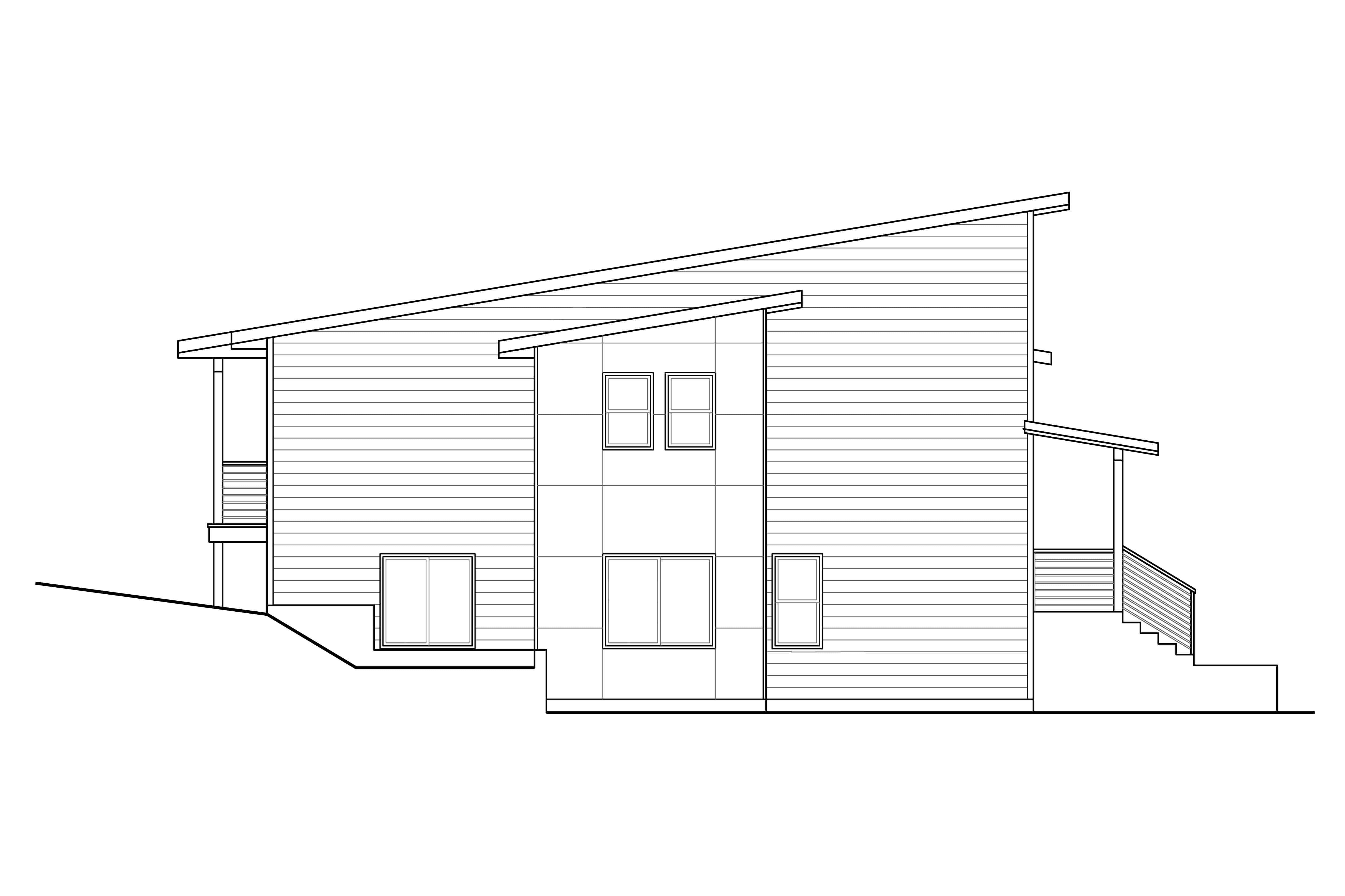 Home Plan Left Elevation of this 3-Bedroom,1880 Sq Ft Plan -108-1969
