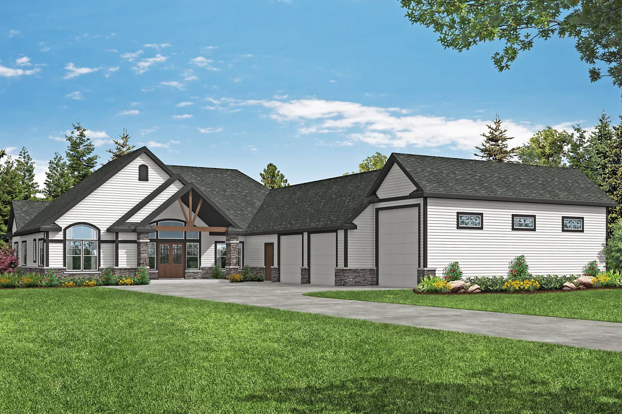 Front View of this 2-Bedroom, 2652 Sq Ft Plan - 108-1971