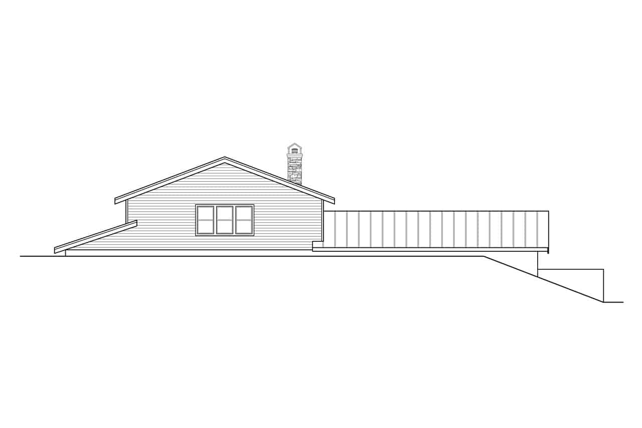 Home Plan Rear Elevation of this 2-Bedroom,3120 Sq Ft Plan -108-1972