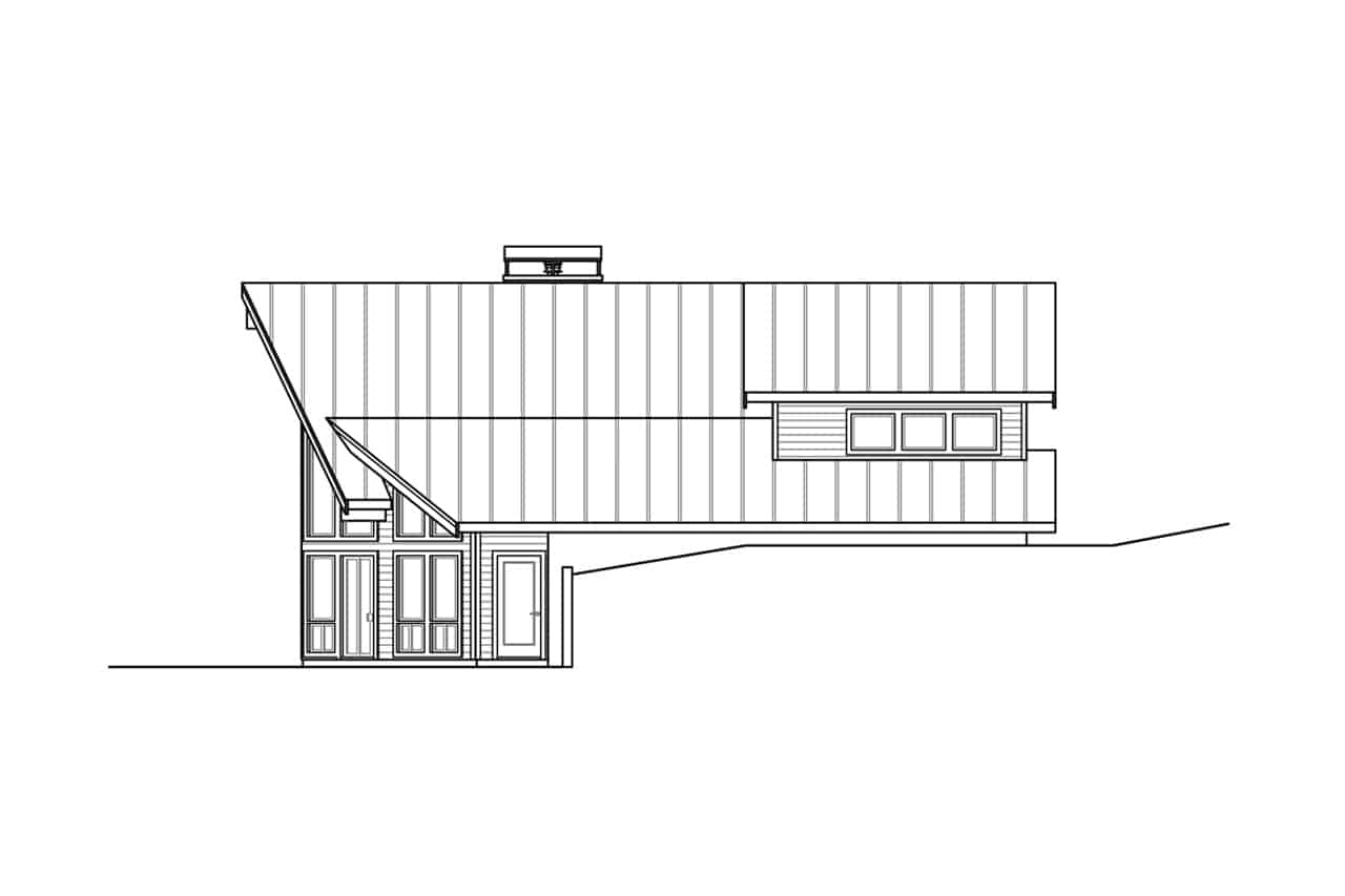 Home Plan Right Elevation of this 2-Bedroom,3120 Sq Ft Plan -108-1972