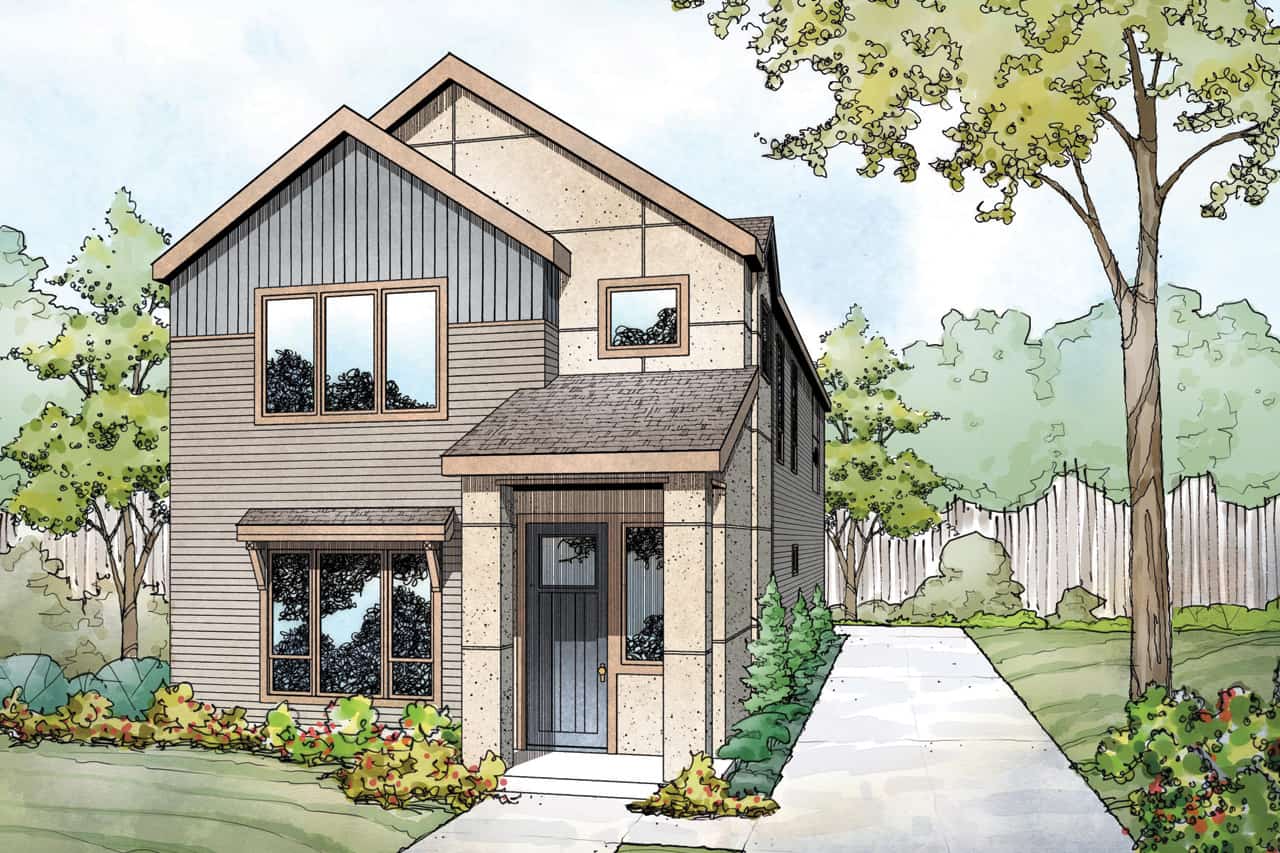 Contemporary home (ThePlanCollection: Plan #108-1984)