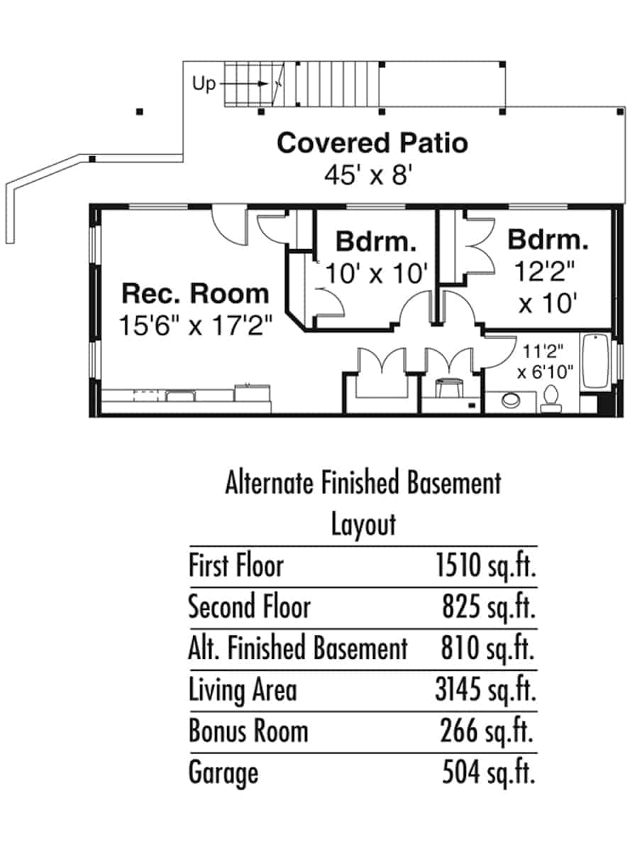 Basement of Country Plan #108-1987