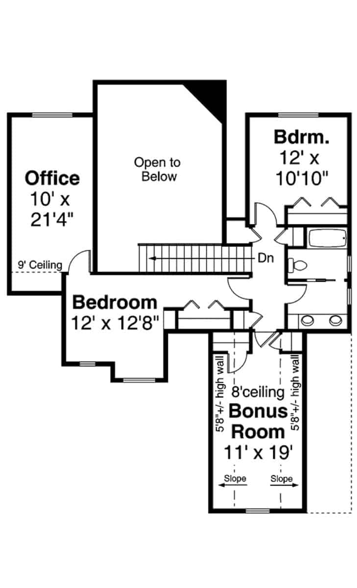 Upper Level of Country Plan #108-1987