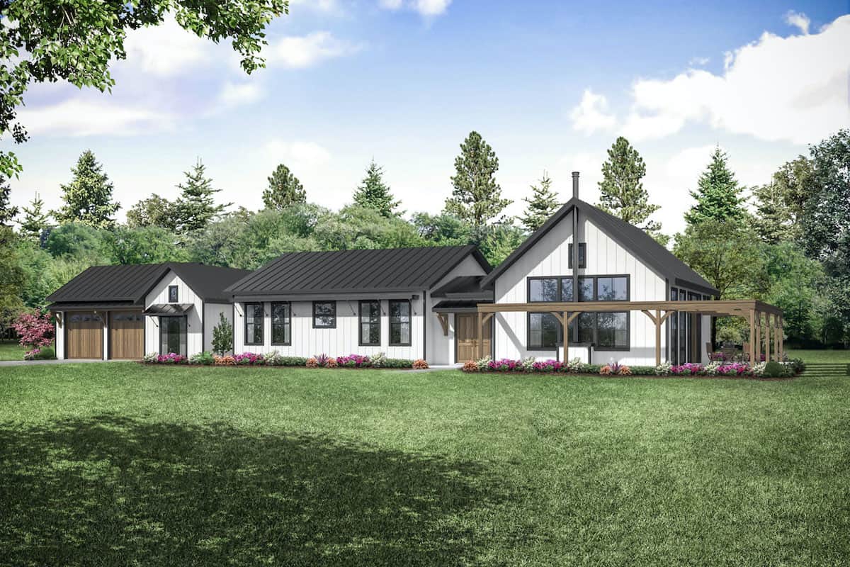 Front View of this 3-Bedroom, 3259 Sq Ft Plan - 108-1988
