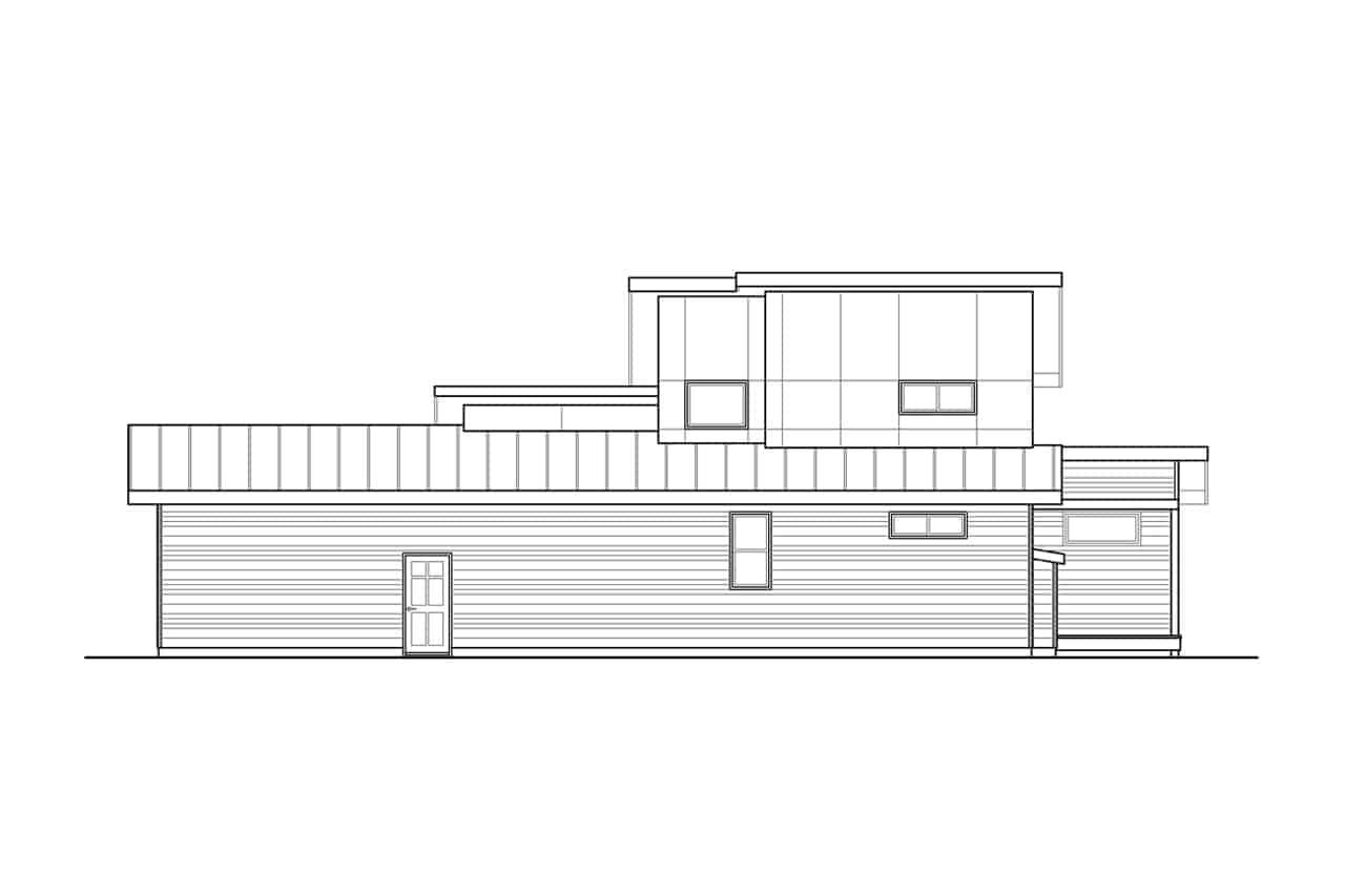 Home Plan Right Elevation of this 3-Bedroom,2448 Sq Ft Plan -108-1995