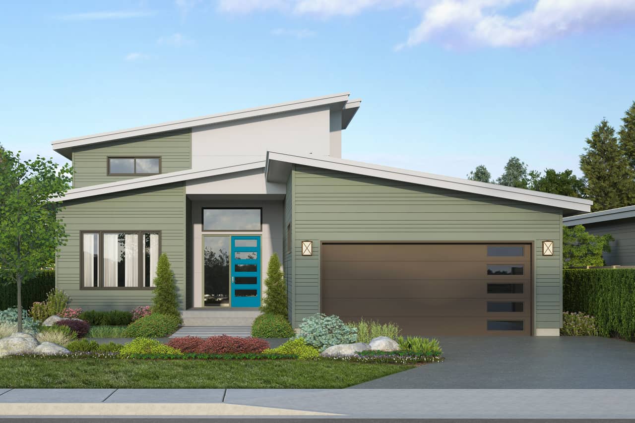 Contemporary home (ThePlanCollection: Plan #108-1995)