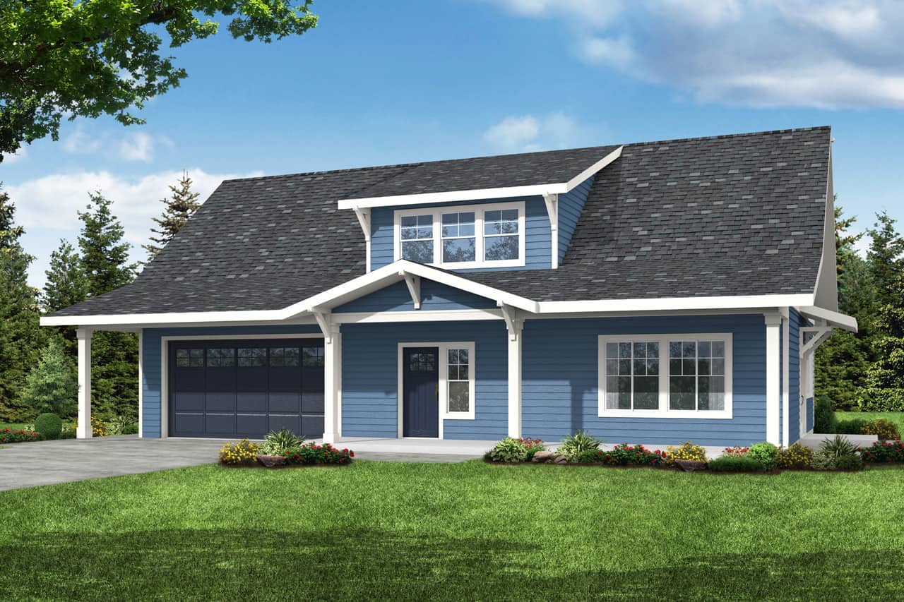 Country style home (ThePlanCollection: Plan #108-2008)