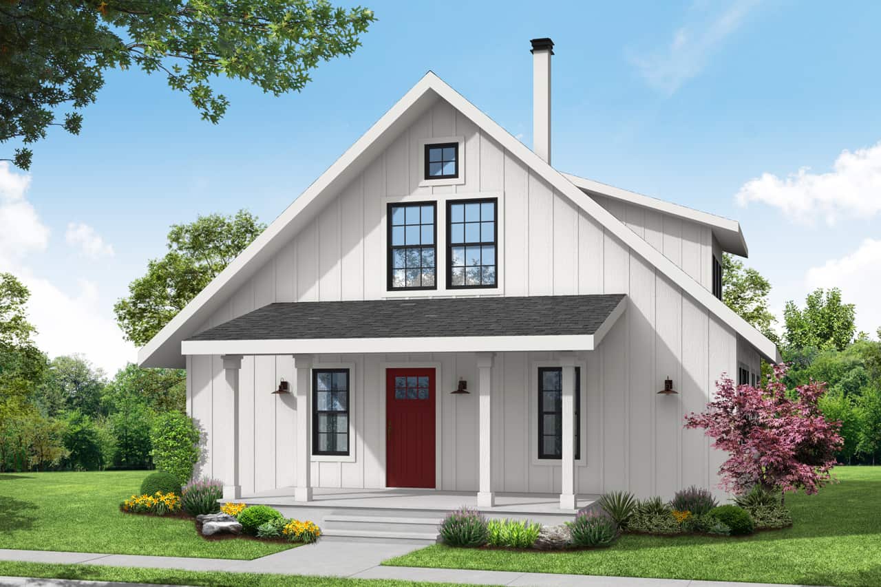Cottage style house design (ThePlanCollection: Plan #108-2022)