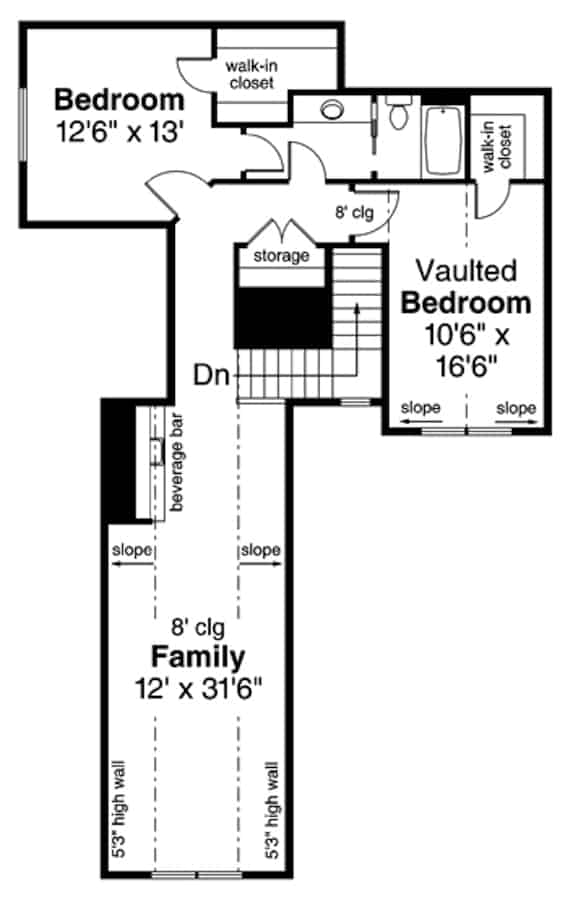 Upper Level of Traditional Plan #108-2025