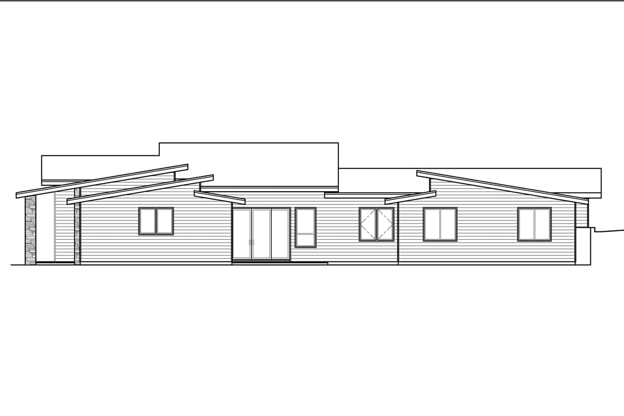 Home Plan Right Elevation of this 3-Bedroom,2577 Sq Ft Plan -108-2026