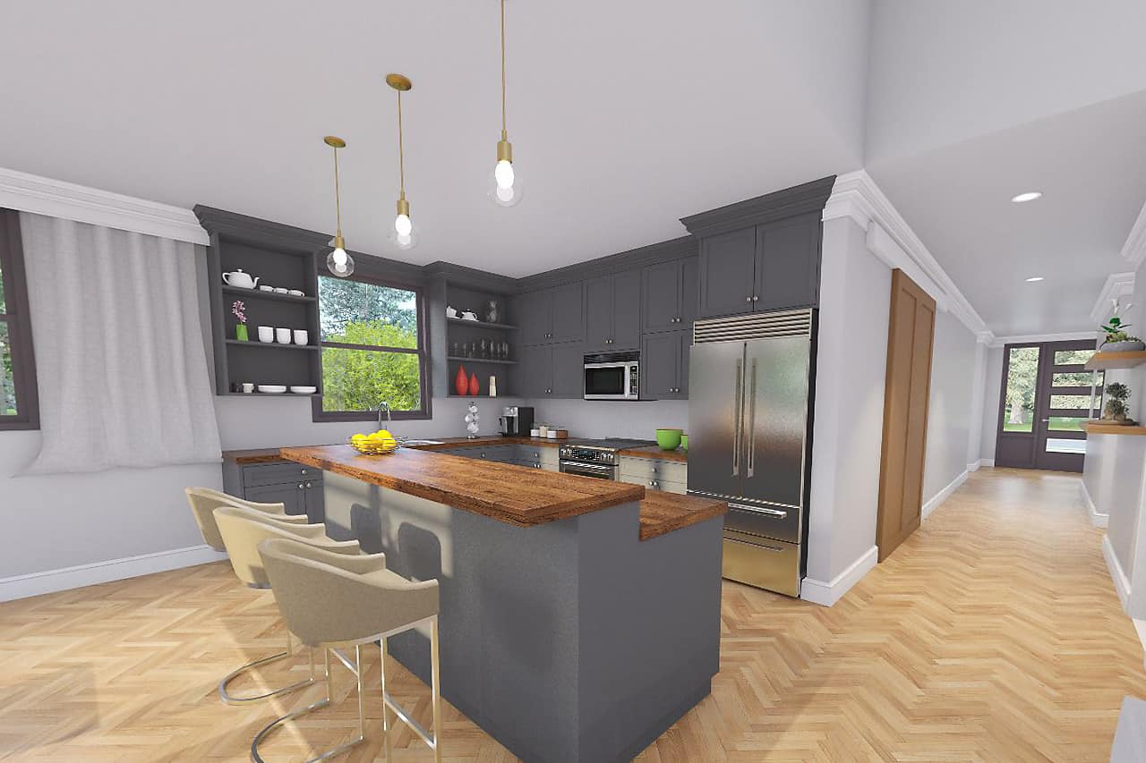 Kitchen: Kitchen Island of this 3-Bedroom,2281 Sq Ft Plan -108-2033