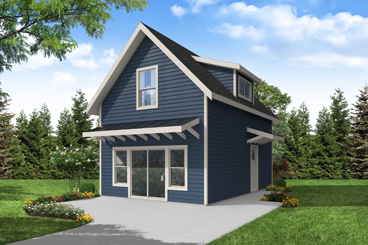 Front elevation of Cottage home (ThePlanCollection: House Plan #108-2040)