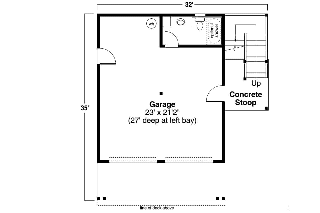 Garage of Garage Plan #108-2044