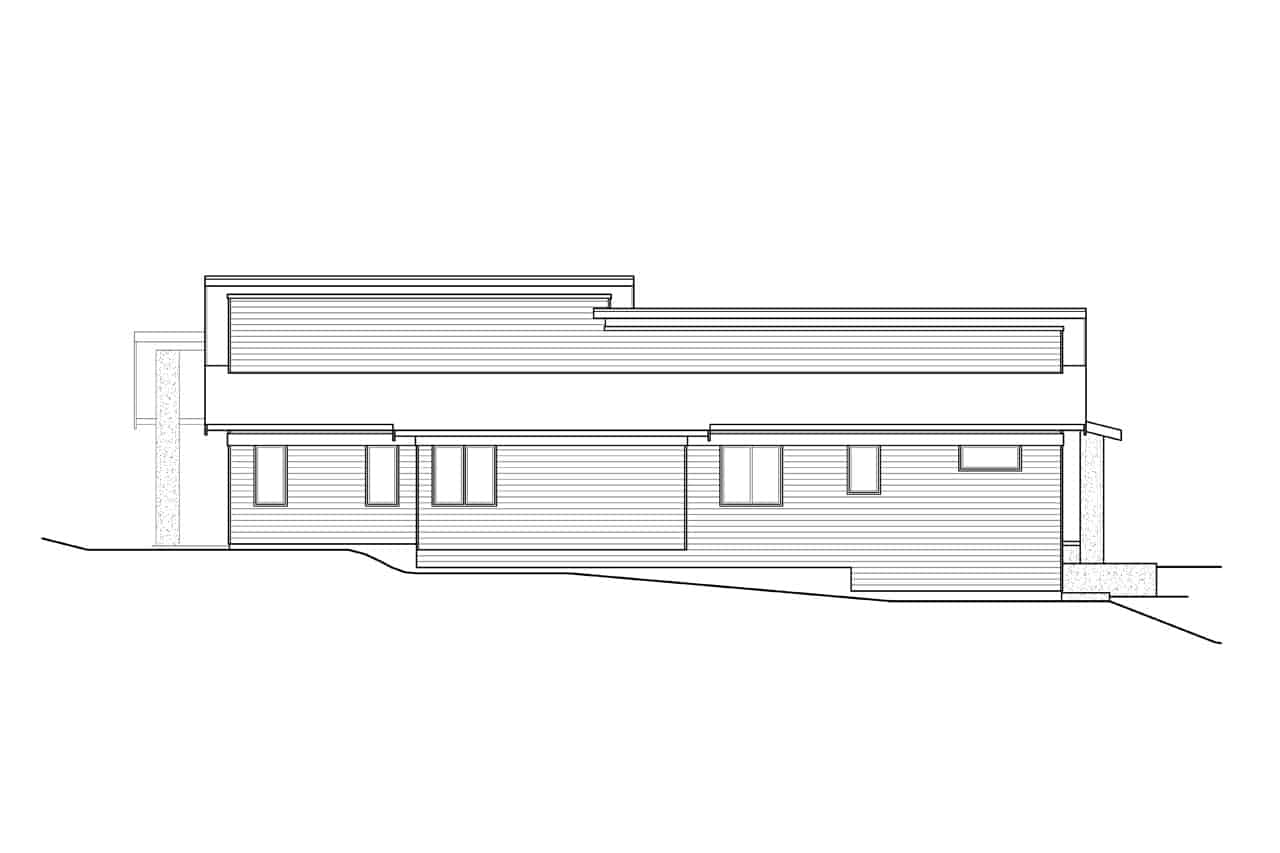 Home Plan Left Elevation of this 3-Bedroom,2837 Sq Ft Plan -108-2047