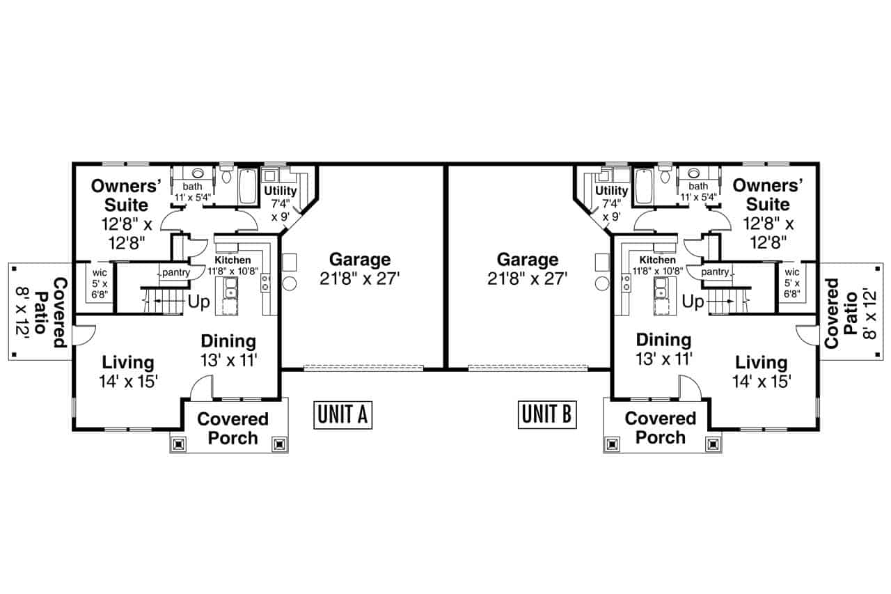 Main Level of Traditional Plan #108-2050
