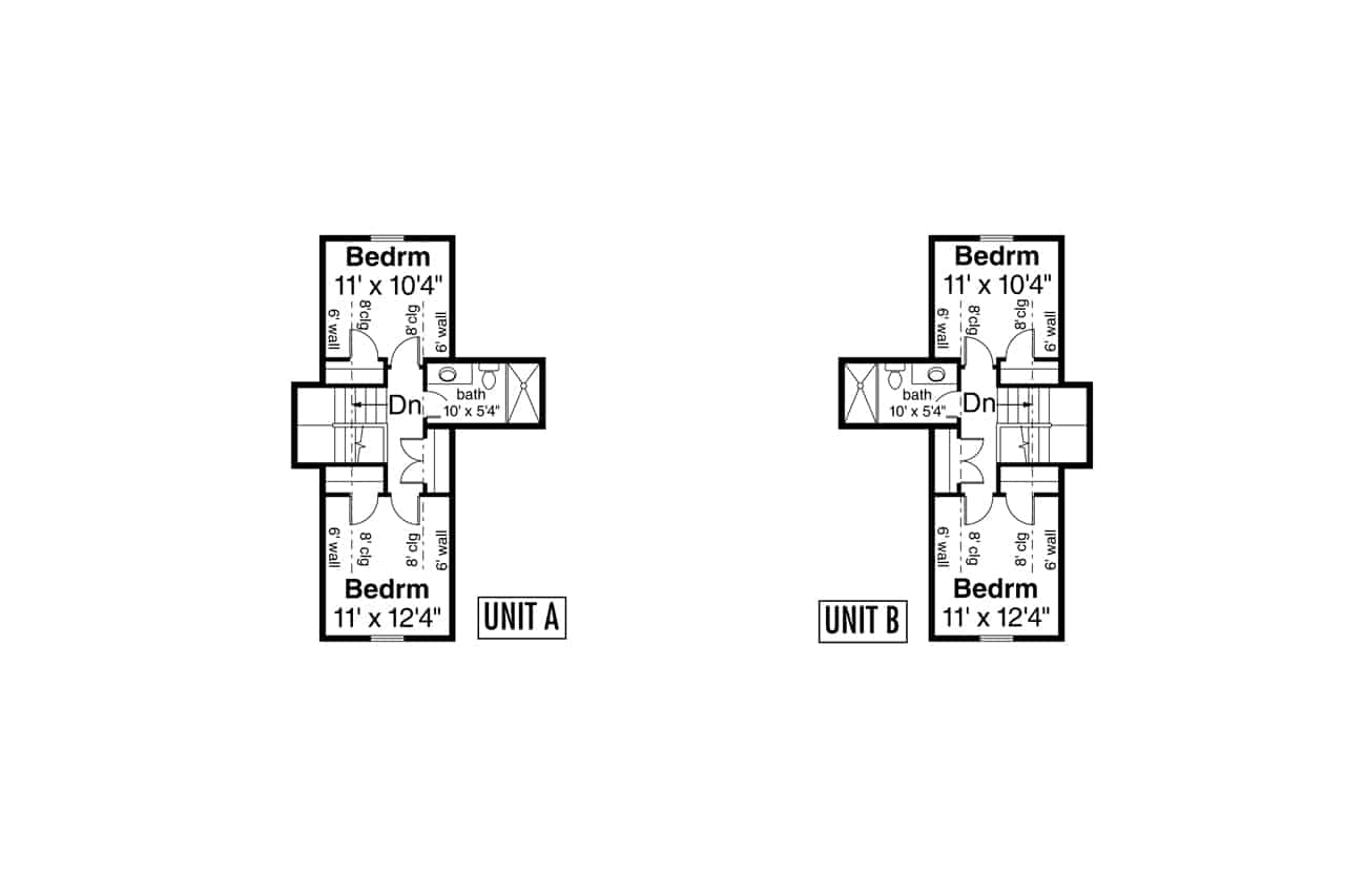 Upper Level of Traditional Plan #108-2050