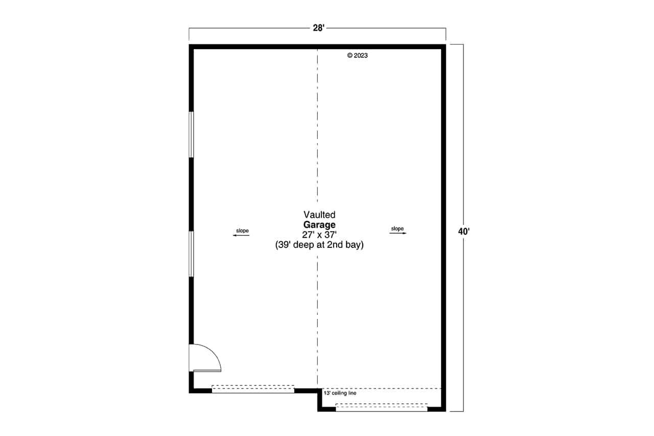 Garage of Country Plan #108-2075