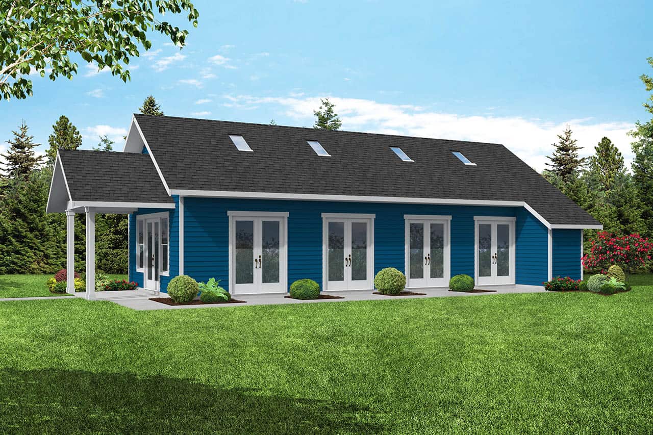 Front elevation of Garage home (ThePlanCollection: House Plan #108-2076)