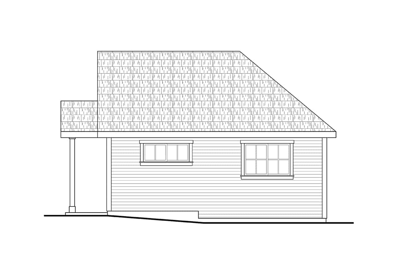 Home Plan Right Elevation of this 0-Bedroom,1 Sq Ft Plan -108-2080