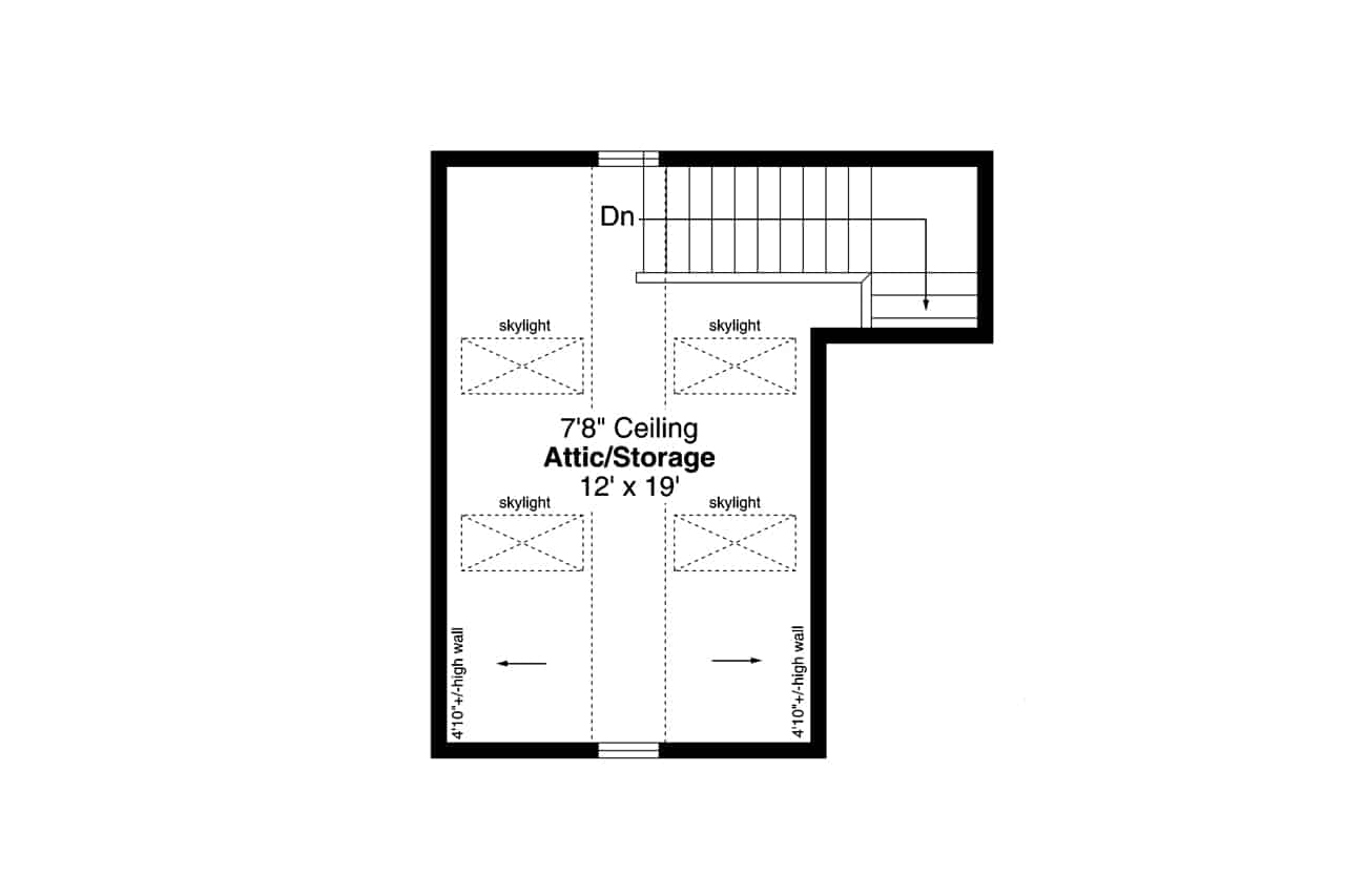 Upper Level of Craftsman Plan #108-2081