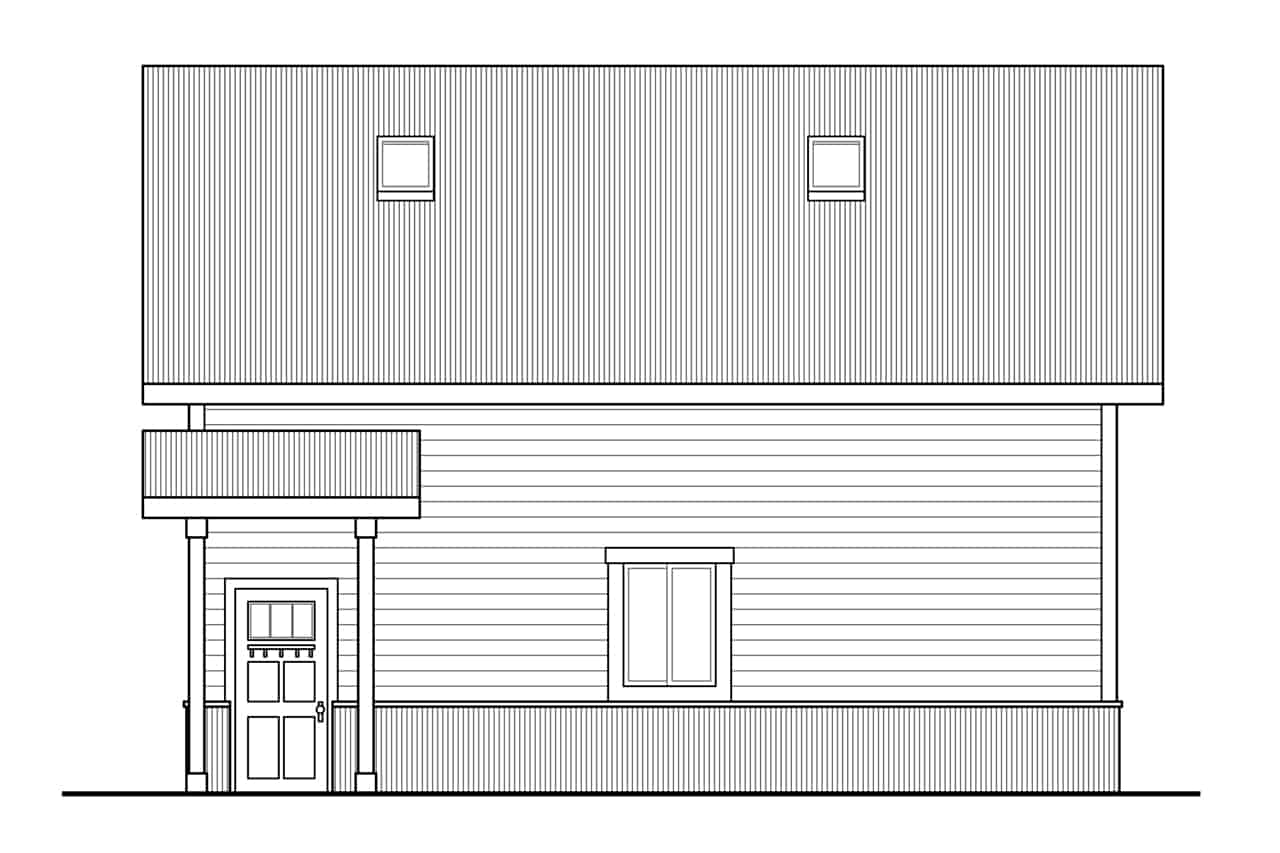 Home Plan Right Elevation of this 0-Bedroom,1 Sq Ft Plan -108-2085