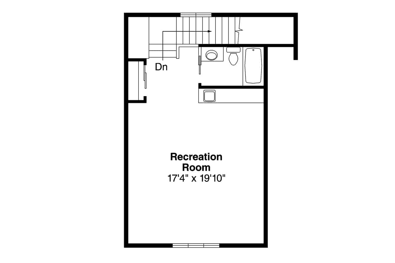 Upper Level of Garage Plan #108-2085