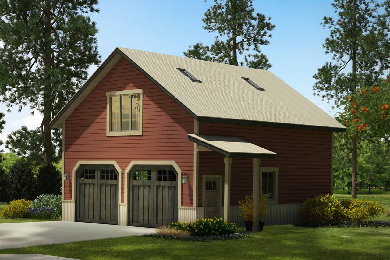 Front elevation of Garage home (ThePlanCollection: House Plan #108-2085)