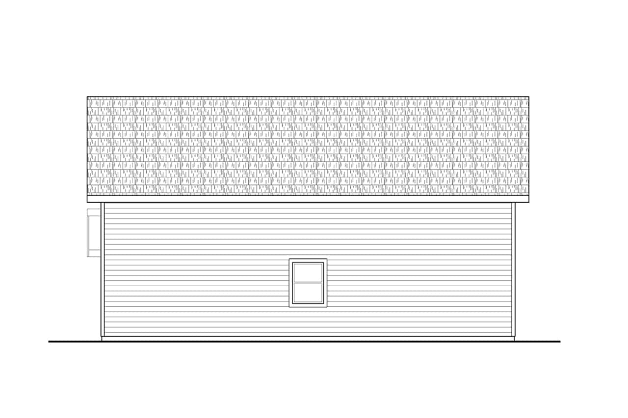 Home Plan Left Elevation of this 0-Bedroom,1 Sq Ft Plan -108-2092