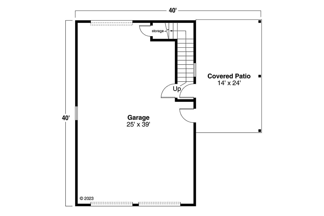 Garage of Garage Plan #108-2092