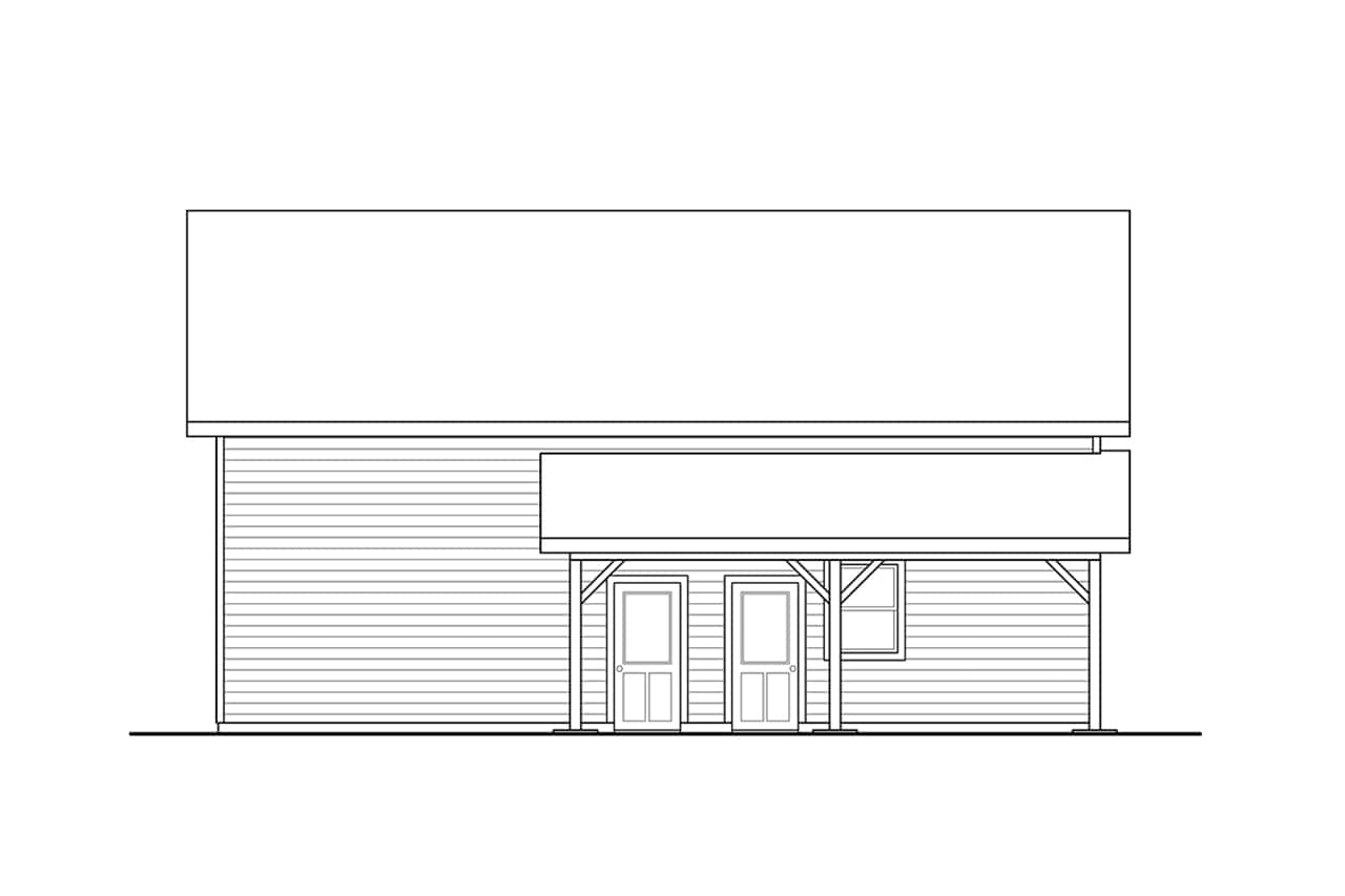 Home Plan Right Elevation of this 0-Bedroom,1 Sq Ft Plan -108-2092
