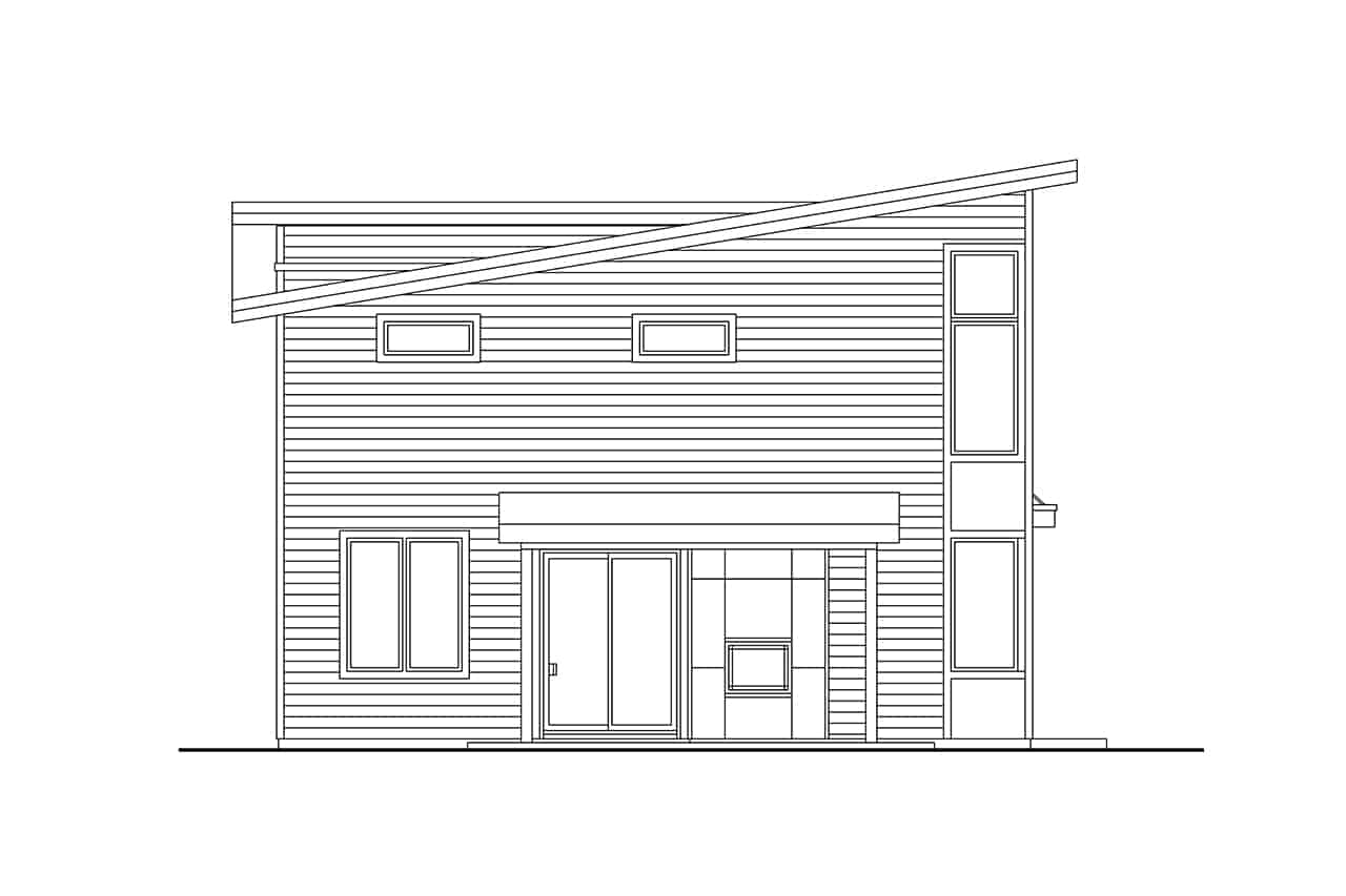 Home Plan Left Elevation of this 3-Bedroom,2345 Sq Ft Plan -108-2096