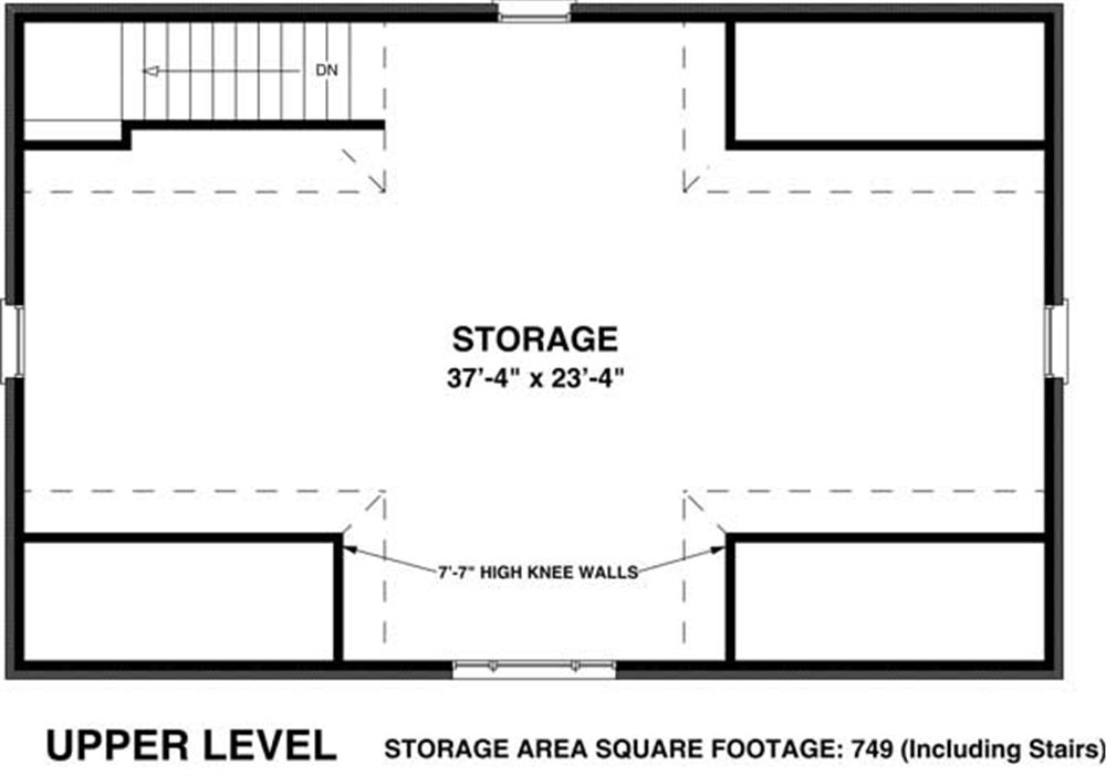Floor Plan Garage of Garage Plan #109-1002