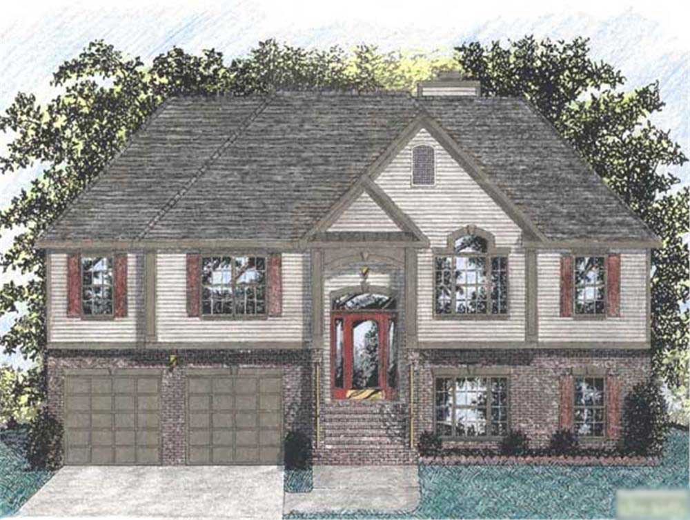 This is an artist's rendering of these European Home Plans.