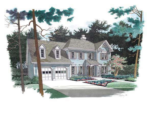 Front View of this 3-Bedroom, 2169 Sq Ft Plan - 109-1045