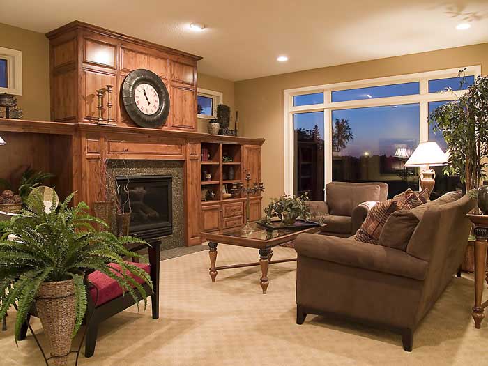 Living Room of this 4-Bedroom, 3159 Sq Ft Plan - 109-1059