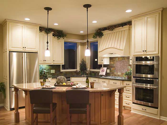 Kitchen: Kitchen Island of this 4-Bedroom, 3159 Sq Ft Plan - 109-1059