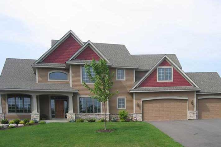 Country Craftsman home plan (ThePlanCollection: House Plan #109-1059)