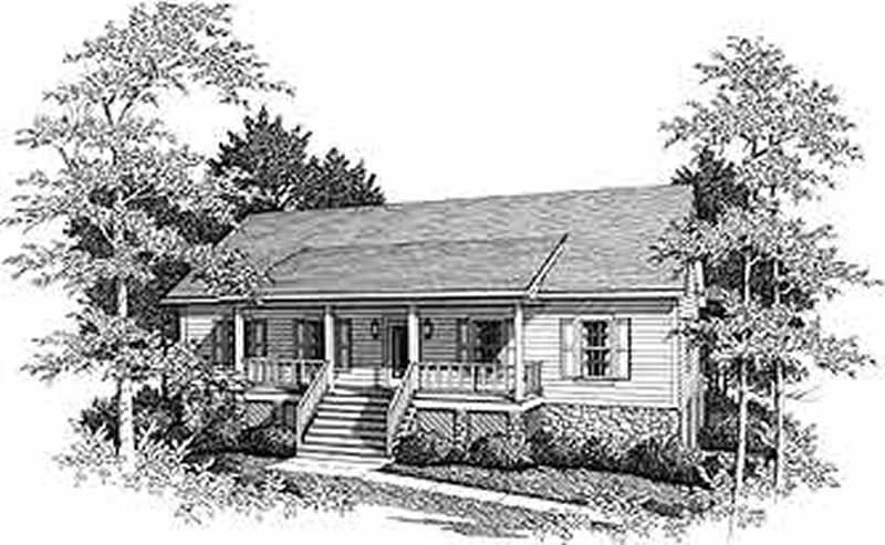 Front View of this 3-Bedroom, 1728 Sq Ft Plan - 109-1088