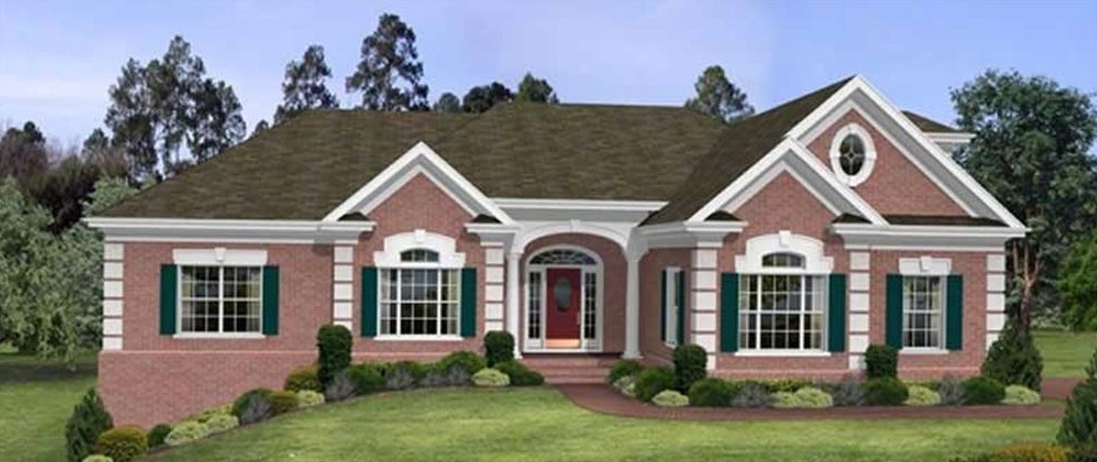 Home Plan Front Elevation of this 3-Bedroom,2461 Sq Ft Plan -109-1103