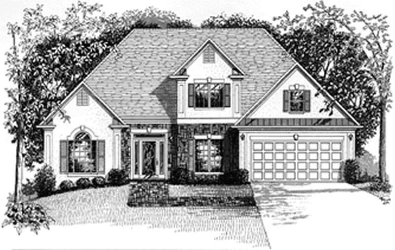 Front View of this 4-Bedroom, 1871 Sq Ft Plan - 109-1132