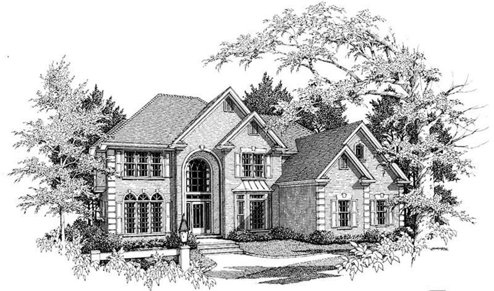 Front View of this 5-Bedroom, 3500 Sq Ft Plan - 109-1160