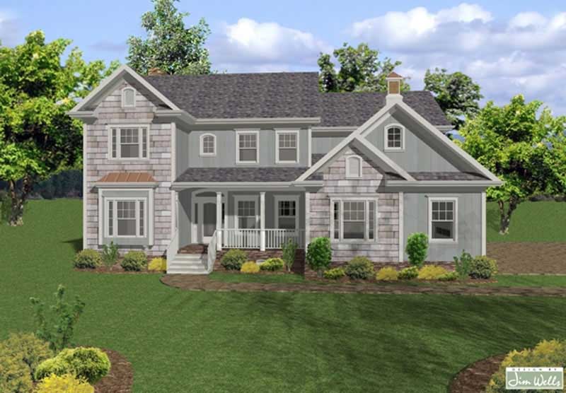 Front View of this 5-Bedroom, 2698 Sq Ft Plan - 109-1189