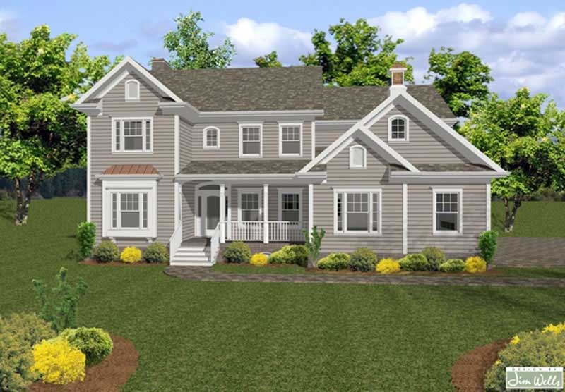 Front View of this 5-Bedroom, 2698 Sq Ft Plan - 109-1189