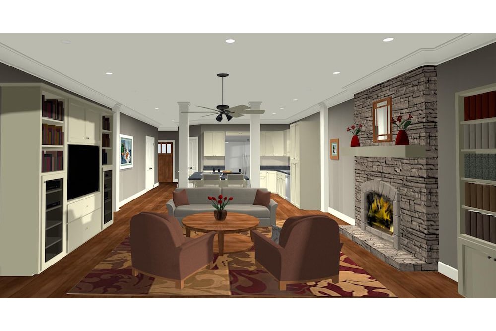 Family Room of this 4-Bedroom, 1499 Sq Ft Plan - 109-1199