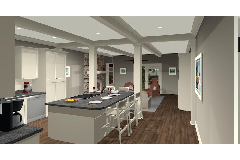 Kitchen of this 4-Bedroom, 1671 Sq Ft Plan - 109-1200