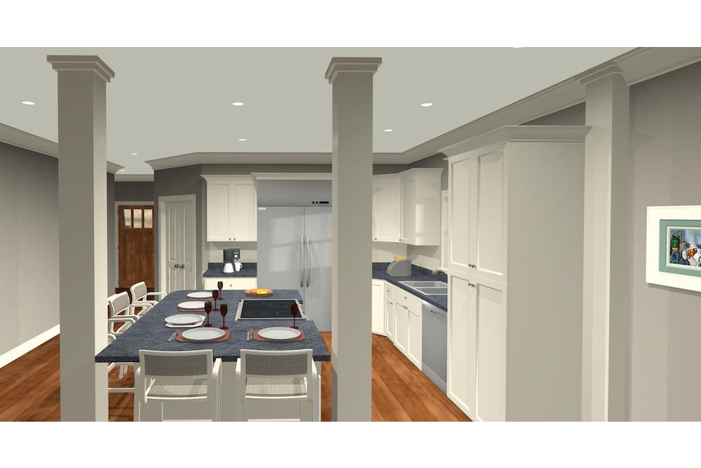 Kitchen of this 4-Bedroom, 1671 Sq Ft Plan - 109-1200