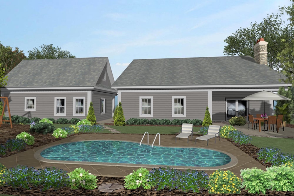 Pool of this 4-Bedroom, 1671 Sq Ft Plan - 109-1200