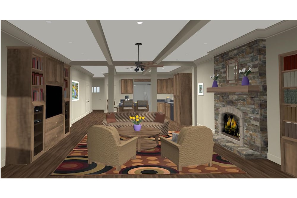 Family Room of this 4-Bedroom, 1671 Sq Ft Plan - 109-1200
