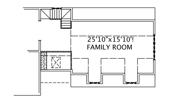 Floor Plan Second Story of Garage Plan #110-1020